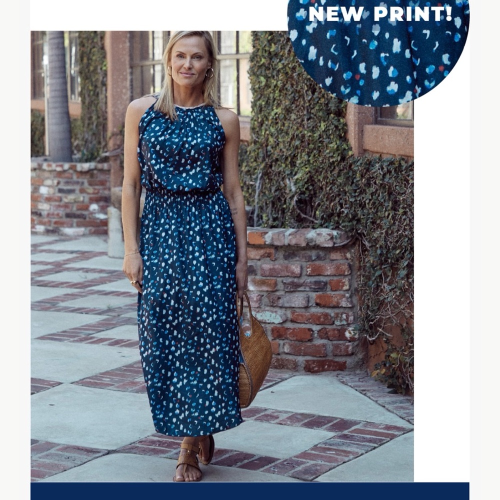 She Bird Elegant Navy Blue Emma Satin Midi Dress - pockets! Built-in bra!